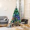 5/7 FT Pre-lit Multi-Colored Fiber Optic Spruce Artificial Christmas Tree